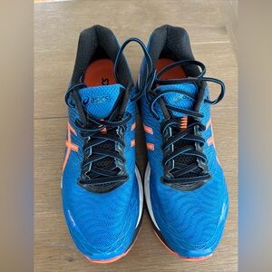 Men's Asics Fluidfit Gel-Nimbus 18  Size 10.5 Blue and  Orange